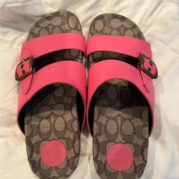Coach pink sandals 9.5 - Picture 5 of 5